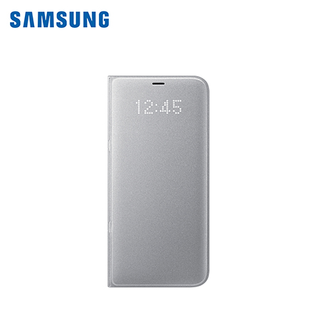 ESTUCHE SAMSUNG P/GALAXY S8 PLUS LED VIEW COVER SILVER (PN EF-NG955PSEGWW)*